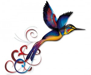 vibrant-colored-hummingbird-tattoo