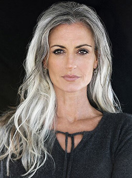 woman gray hair