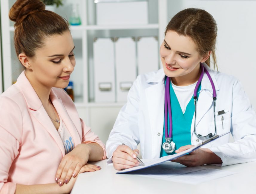 female patient with female doctor